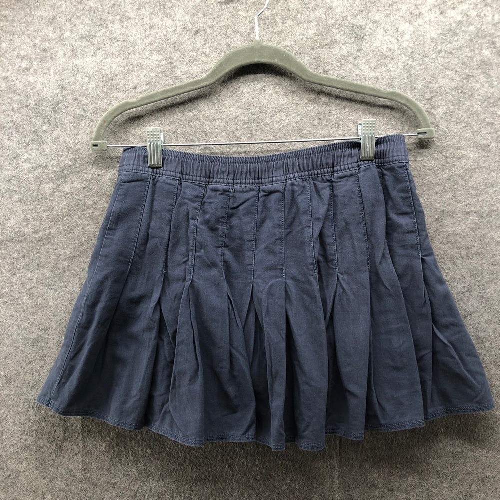 Abercrombie Kids Girls 13/14 Pleated Mini Skort Navy Blue Pull On School